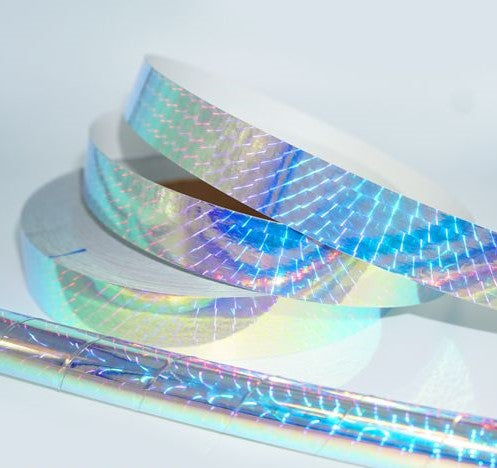 150 ft. roll of 1 Fuschia Metallic Holographic Hoop Craft Tape